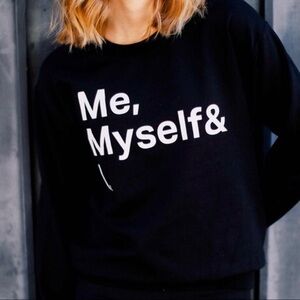 NEW Me myself and I graphic top shirt oversized